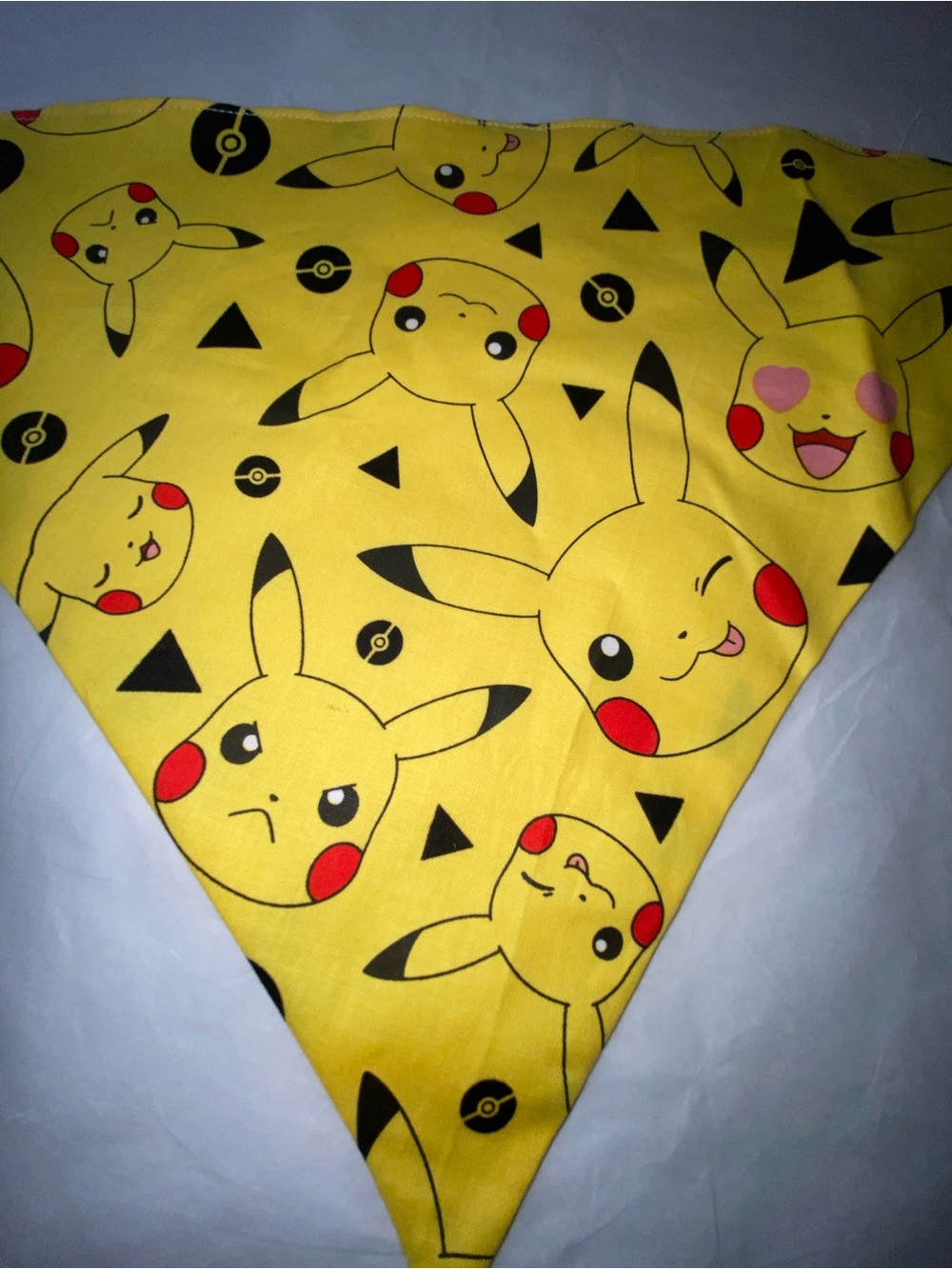 Handmade bandana Pikachu for dog L -XL size